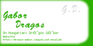 gabor dragos business card